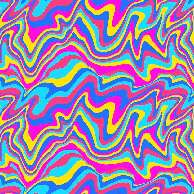 Kolorowy, efektowny psychodeliczny wzór