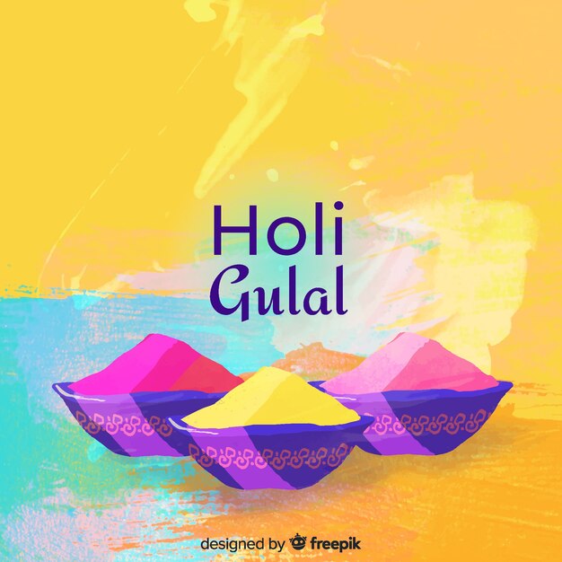 Kolorowy holi gulal tło