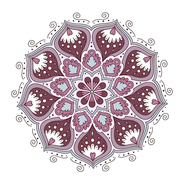 Kolorowy mandala konstrukcja