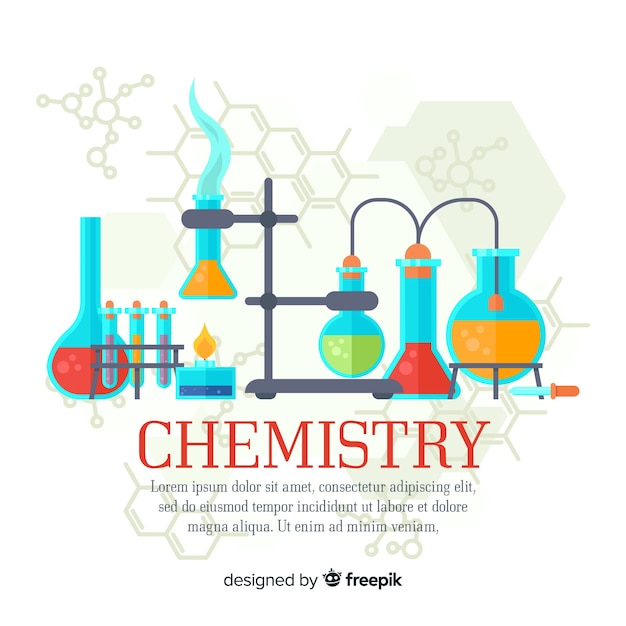 Kolorowy Płaski Chemii Tło