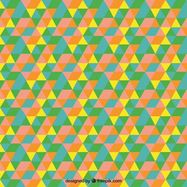 Kolorowy trójkąt mozaiki