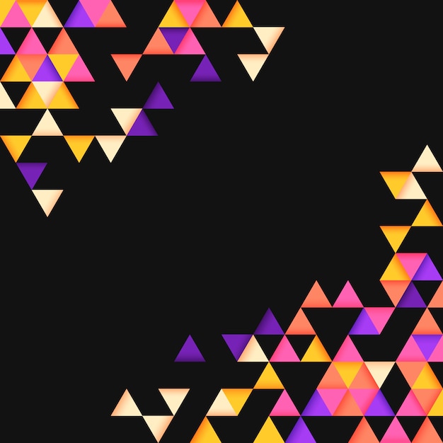 Kolorowy wzór geometryczny trójkąt