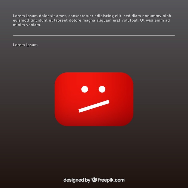 Komunikat O Błędzie W Serwisie Youtube O Płaskiej Konstrukcji