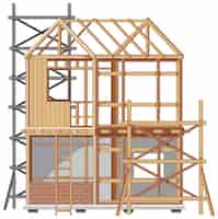Bezpłatny wektor koncepcja budowy domu