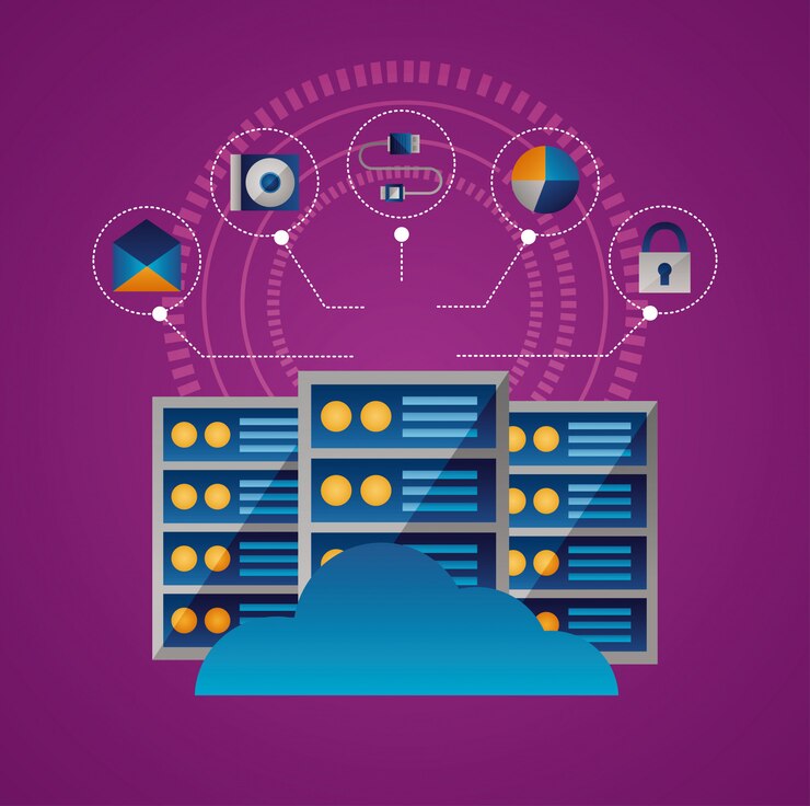 Bezpłatny plik Wektor koncepcja cloud computing