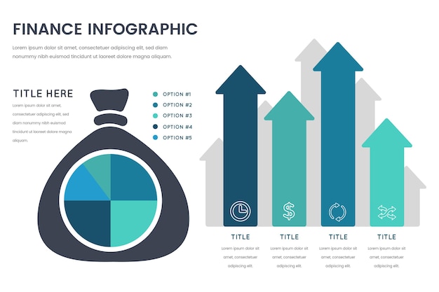 Koncepcja Infografika Finansów