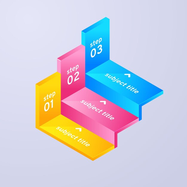 Koncepcja inforgraphic kroki