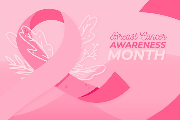 Bezpłatny wektor koncepcja miesiąca świadomości raka piersi