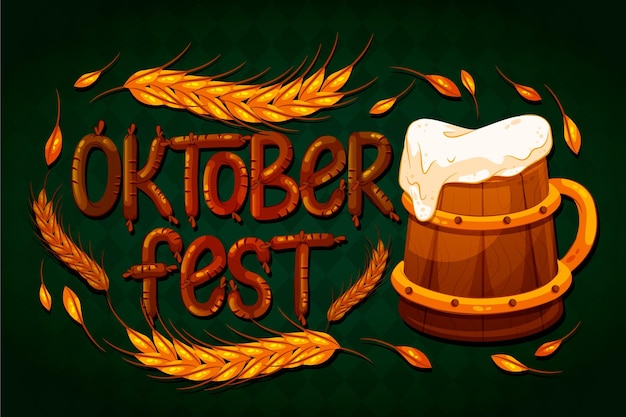Koncepcja Napisu Oktoberfest