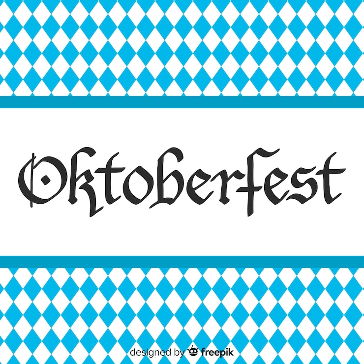 Bezpłatny plik Wektor koncepcja oktoberfest z tłem napis