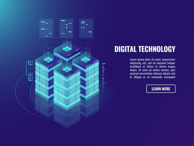 Koncepcja Serwerowni, Przechowywanie W Chmurze, Technologia Blockchain