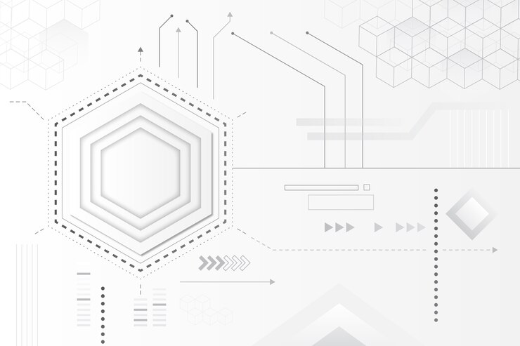 Bezpłatny plik Wektor koncepcja tło białej technologii