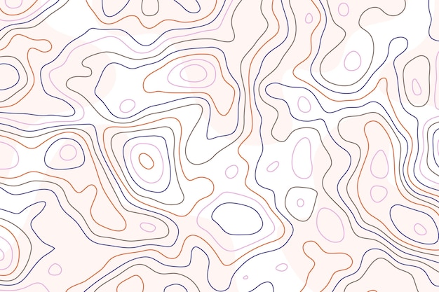 Koncepcja tło mapy topograficznej