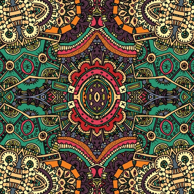 Bezpłatny wektor konstrukcja boho style background