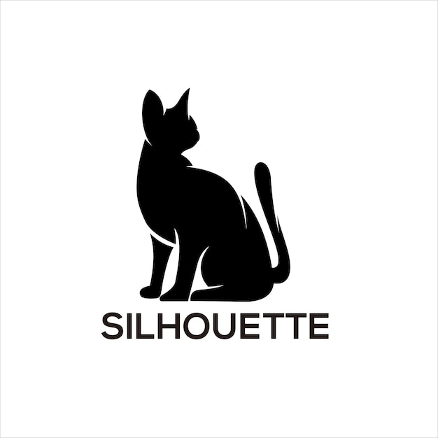 Kot sylwetka projekt wektor ilustracja projektu