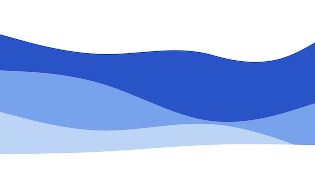 Kreatywne Fale Niebieskie Tło Kompozycja Dynamicznych Kształtów Ilustracja Wektorowa