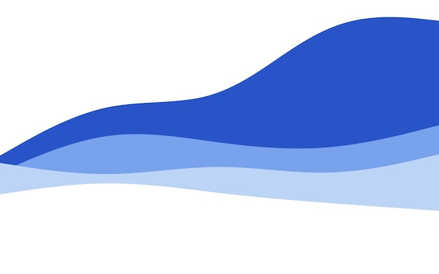 Kreatywne Fale Niebieskie Tło Kompozycja Dynamicznych Kształtów Ilustracja Wektorowa