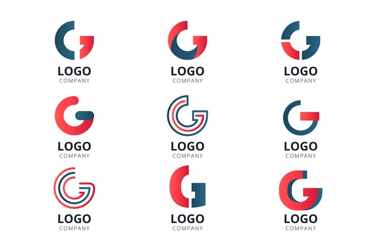Bezpłatny plik Wektor kreatywne szablony logo litery g