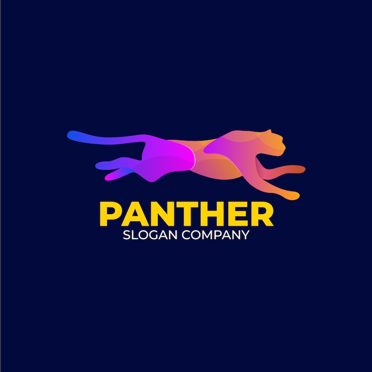 Bezpłatny plik Wektor kreatywny szablon logo pantery