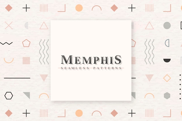 Kremowe tło Memphis