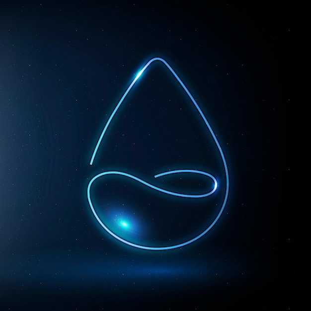 Kropla wody ikona wektor symbol ochrony środowiska