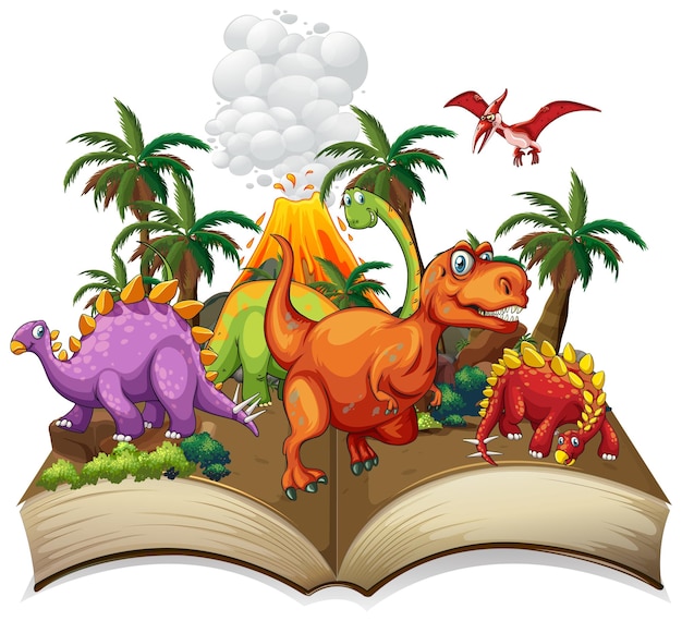 Księga Dinozaurów W Lesie