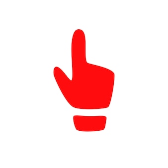 Kursor w dłoni. czerwony przycisk wybierz kanał, blog. tło mediów społecznościowych. marketing. płaskie ikony. elementy projektu dla smm, reklamy, marketingu, interfejsu użytkownika, ux, aplikacji i nie tylko.