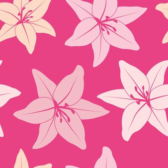 Kwiat kwiatowy wzór bez szwu abstrakcyjna tekstura wektor dobry do projektowania tkanin odbitek