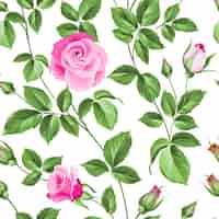 Bezpłatny wektor kwiatowe tło czerwonej mody róży na wzór ilustracji wektorowych