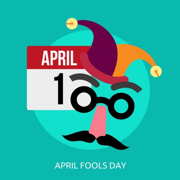 Bezpłatny wektor kwietnia fools day tła