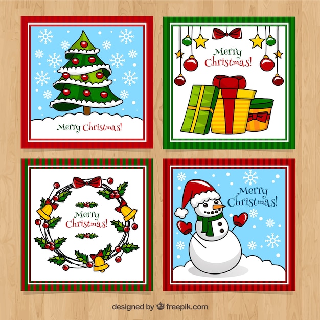 Ładne Kwadratowe Karty Na Boże Narodzenie