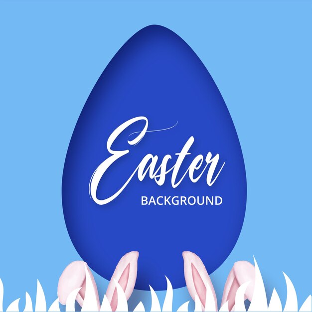 Ładny Kolorowy Wesołych Świąt Wielkanocnych Wyprzedaż Plakat Baner Niebieskie Różowe Tło Z Jajkami Darmowych Wektorów