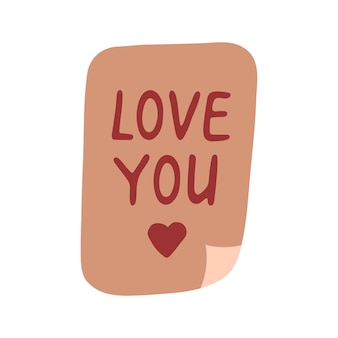 Ładny list miłosny doodle kocham cię ikonami serca. ręcznie rysowane ilustracji wektorowych