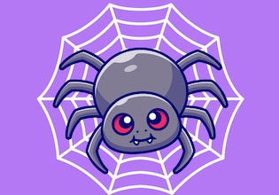pająk kreskówka
