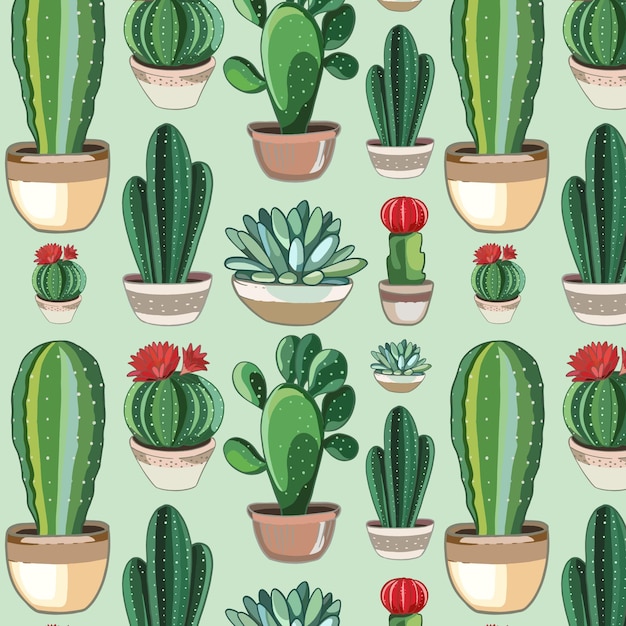 Ładny wzór kaktusa