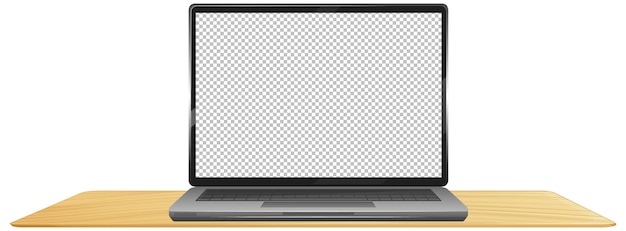 Bezpłatny wektor laptop z pustym ekranem