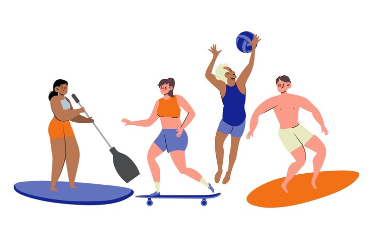 Bezpłatny plik Wektor letni zestaw sportowy