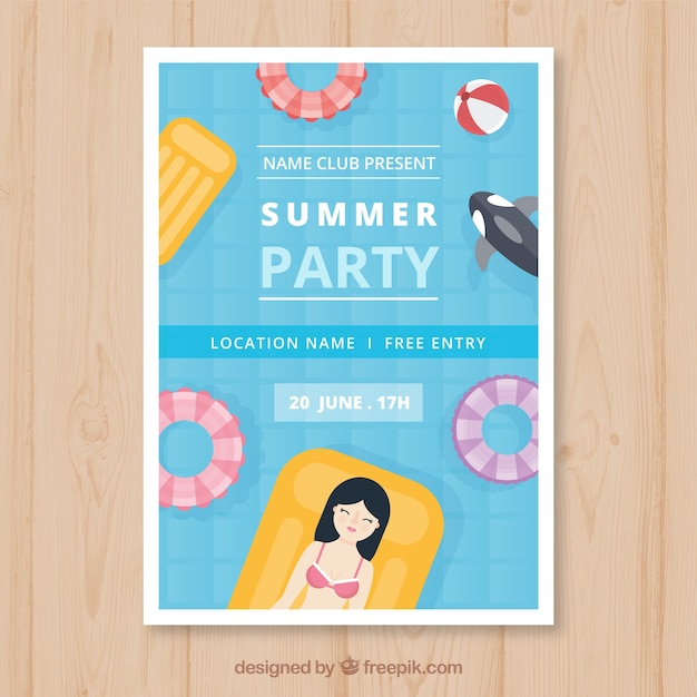 Letnie Party Plakat