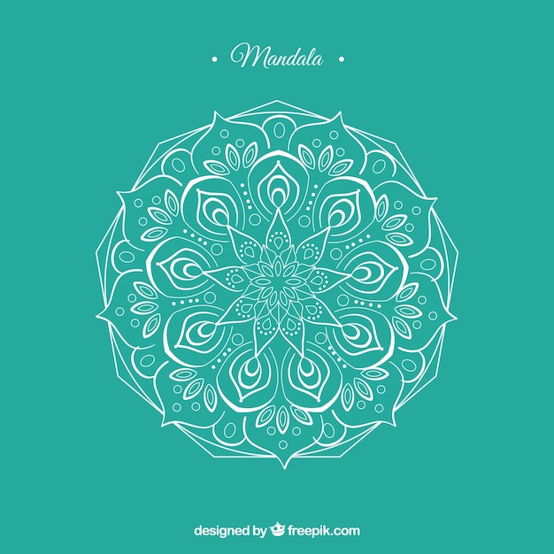 Bezpłatny wektor lineal mandala background