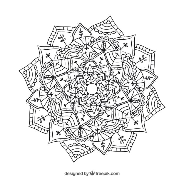 Lineal mandala background