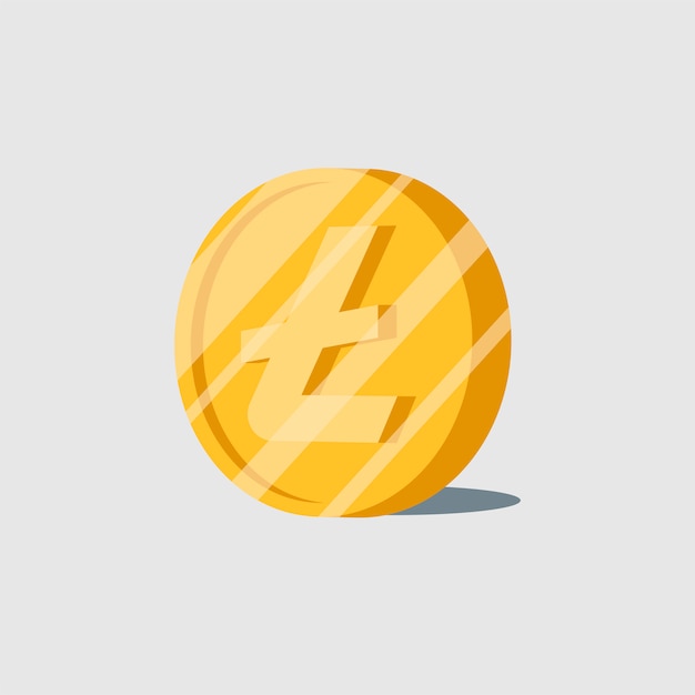 Litecoin kryptowaluta elektroniczny symbol gotówki