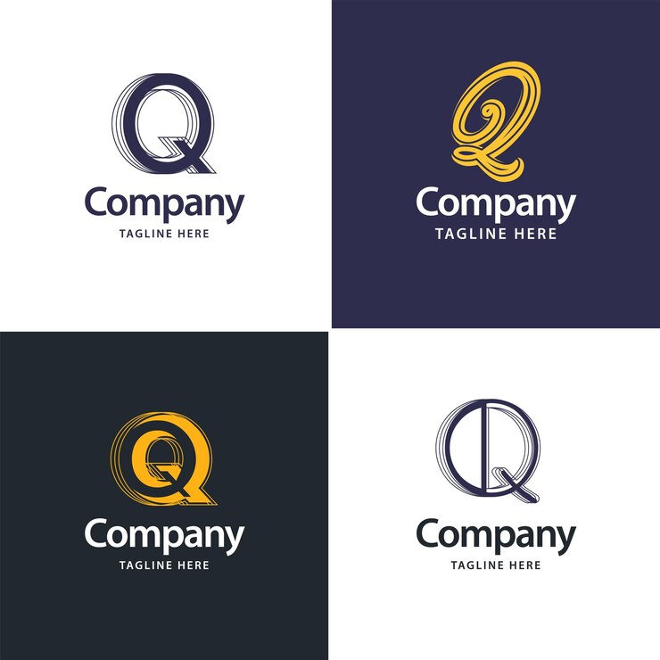 Bezpłatny plik Wektor litera q big logo pack design kreatywny nowoczesny projekt logo dla twojej firmy vector ilustracja nazwy marki