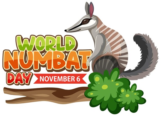 Logo baneru Światowego Dnia Numbat