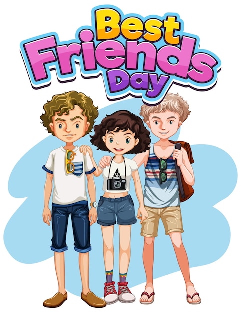 Logo Best Friends Day Z Nastoletnimi Przyjaźniami