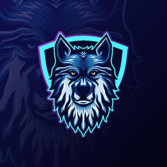 Logo drużyny wilków e-sportowych