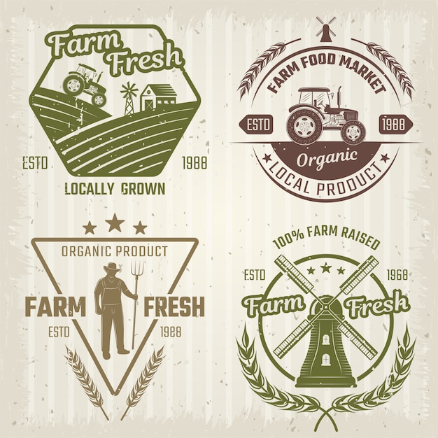 Logo Farmy W Stylu Retro