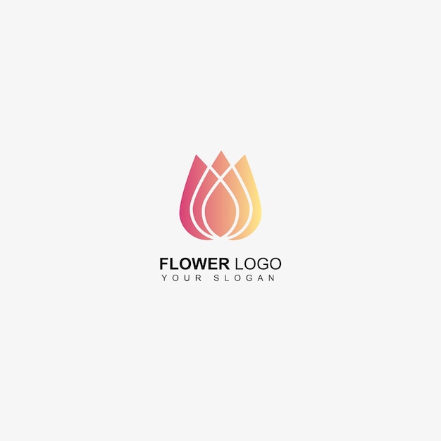 Bezpłatny wektor logo firmy kwiatowej