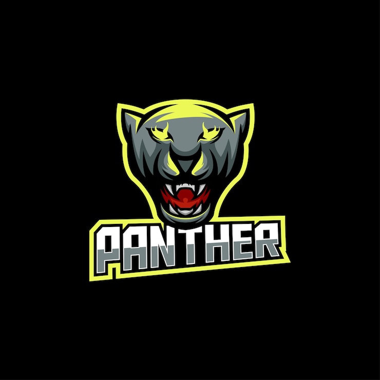 Bezpłatny plik Wektor logo gry e-sportowej maskotki panther
