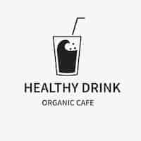 Bezpłatny wektor logo kawiarni, szablon biznesu spożywczego do projektowania marki wektor