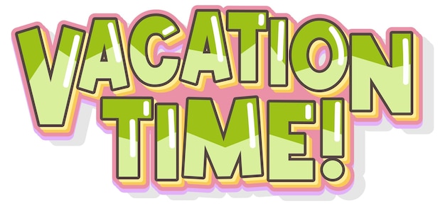 Logo typografii czasu wakacji